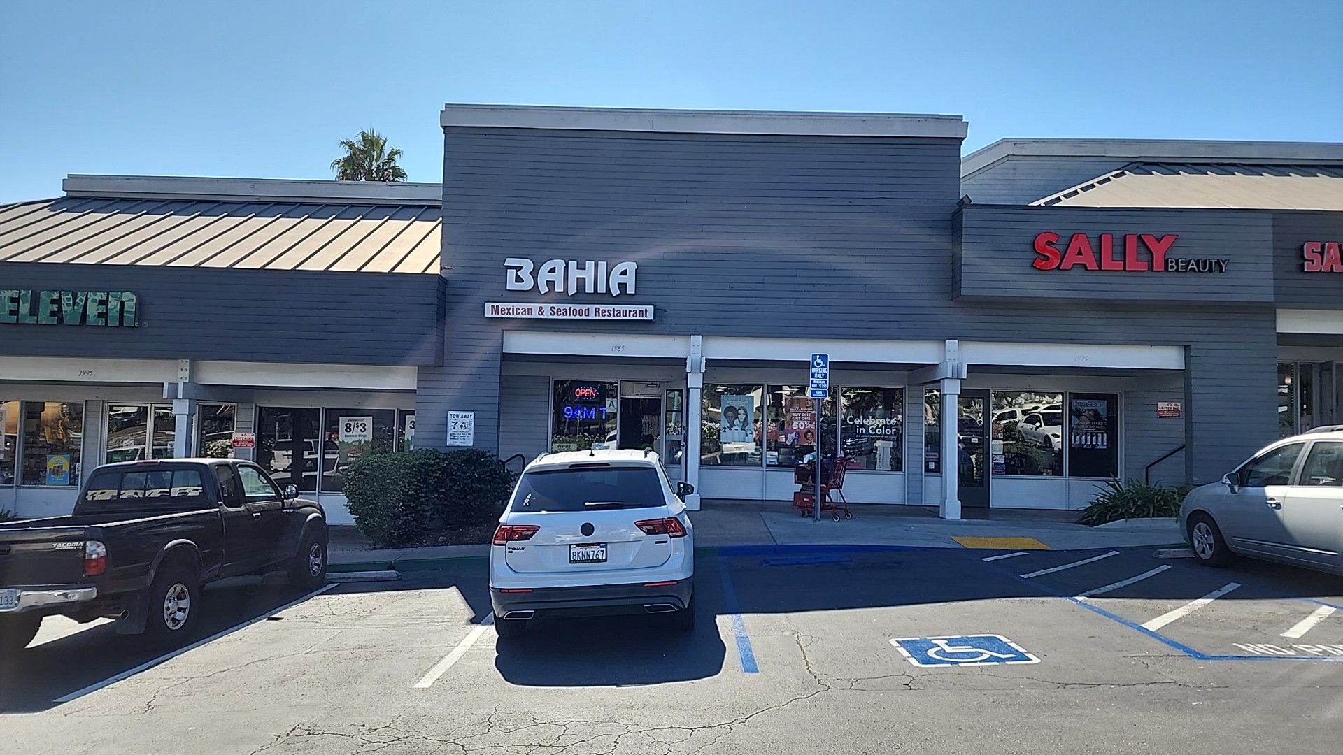 Bahia Mexican Food in the shopping center on El Cajon Blvd